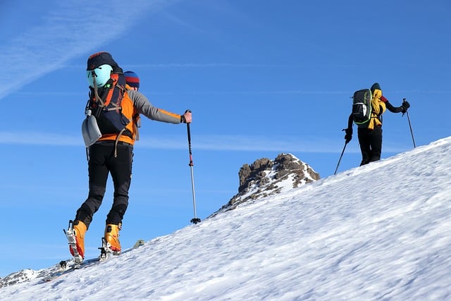 山, 雪, 滑雪, 滑雪运动, 野外滑雪, 冬天, 冬季运动, 登山, 模糊