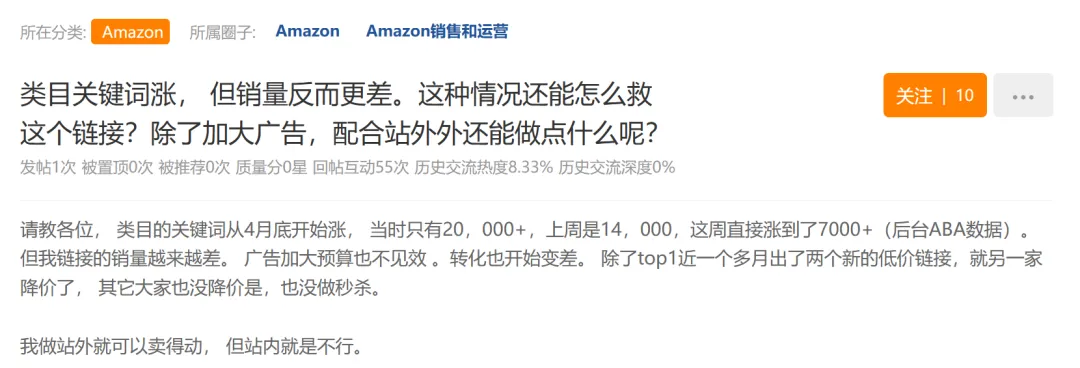 大批卖家销量暴跌!亚马逊类目排名纹丝不动?
