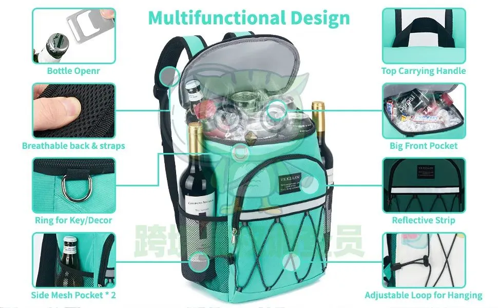 侵权预警!小心夏季热门新品背包冷却器Insulated Cooler Backpack