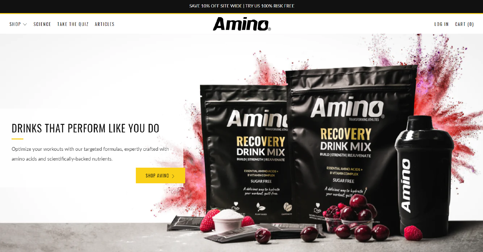 DTC功能饮料品牌Amino Drinks获30万英镑融资