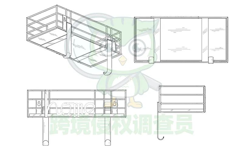 连发三案！IRON FRAME铁艺收纳架专利维权！赶紧自查下架！