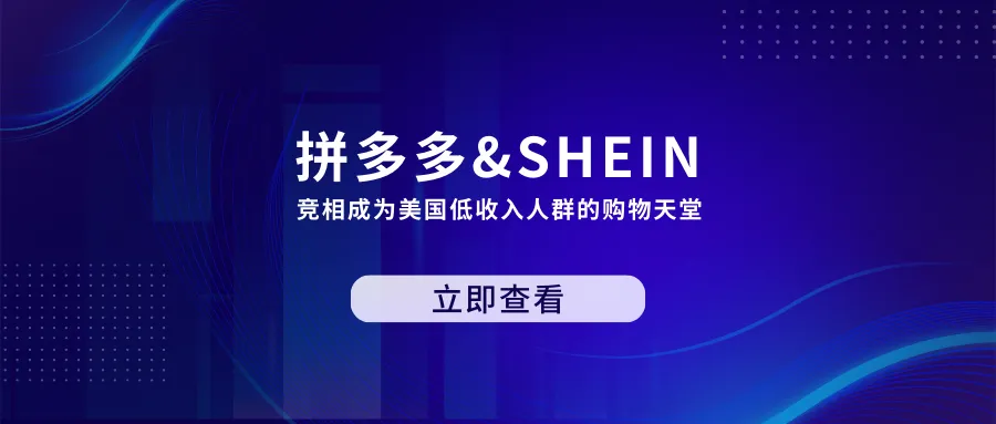 拼多多&SHEIN丨竞相成为美国低收入人群的购物天堂