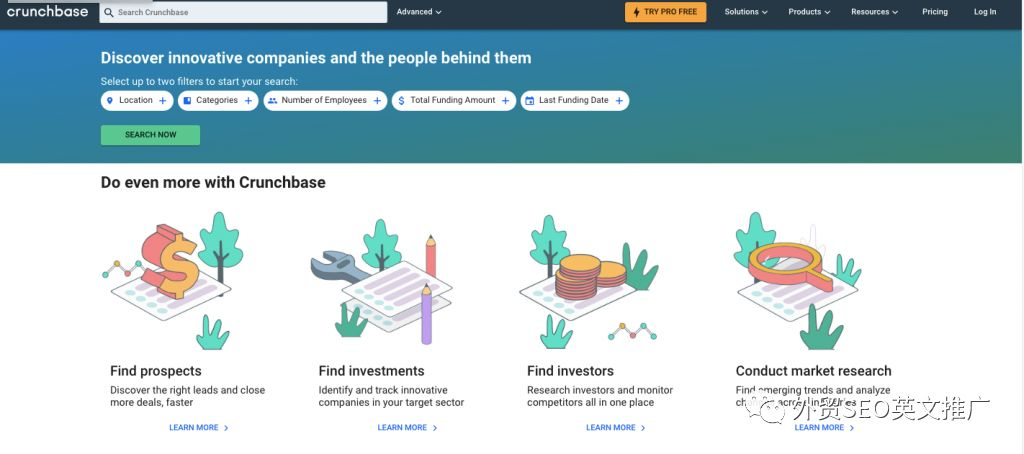 Crunchbase是什么？怎么找客户？