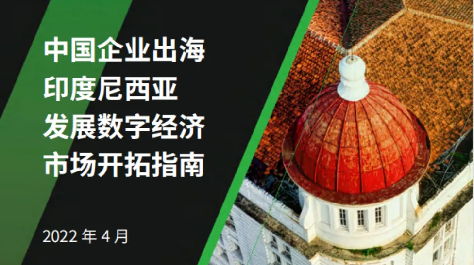 《2022中国企业出海印尼发展数字经济市场开拓指南》PDF下载