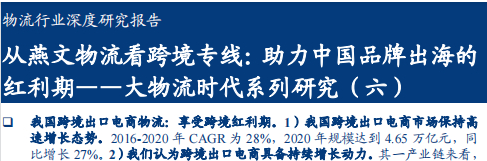 《从燕文物流看跨境专线：助力中国品牌出海的红利期》PDF下载