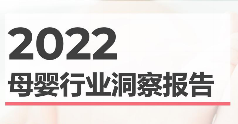 《2022母婴行业洞察报告》PDF下载