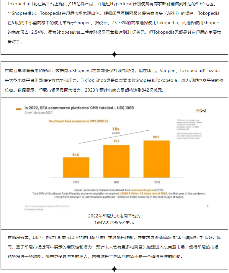 Shopee在印尼面临竞争？Tokopedia的活跃商家数量超过1400万