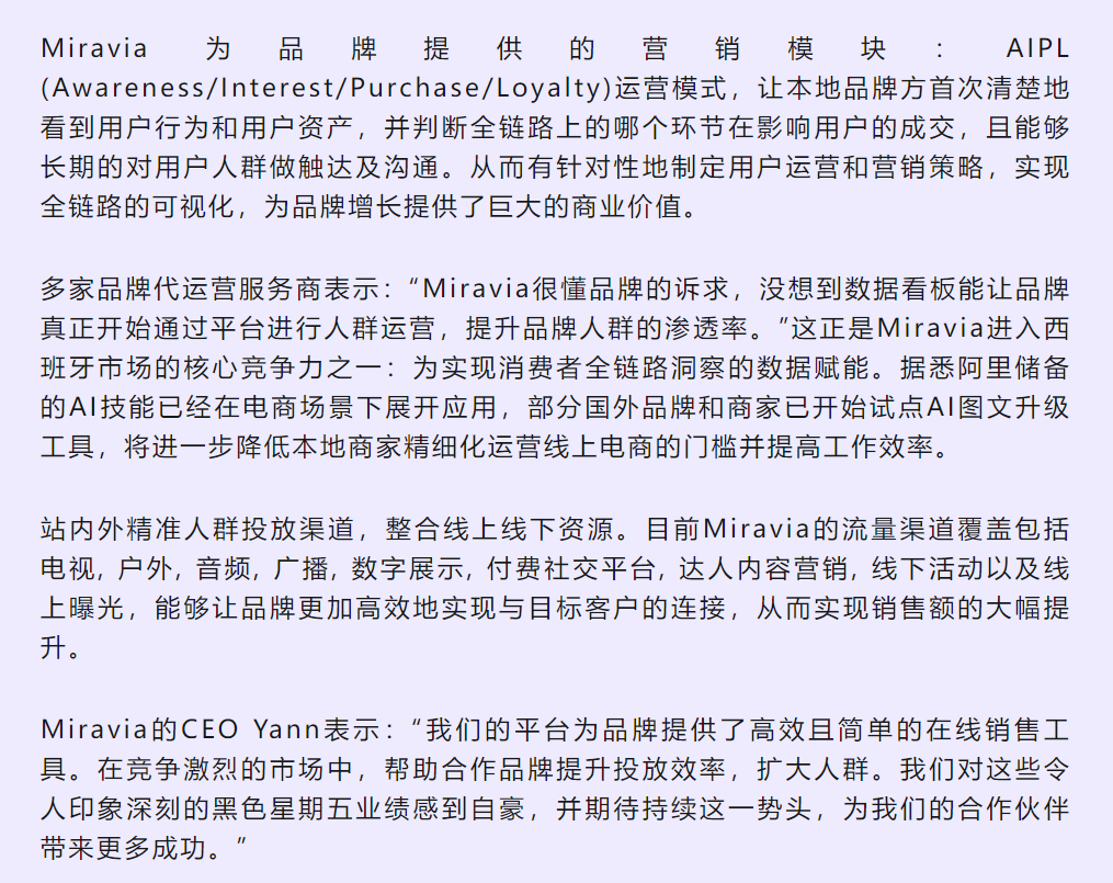 黑五收官！Miravia 助力欧莱雅，宝洁，拉瓦萨等国际品牌超额完成目标！