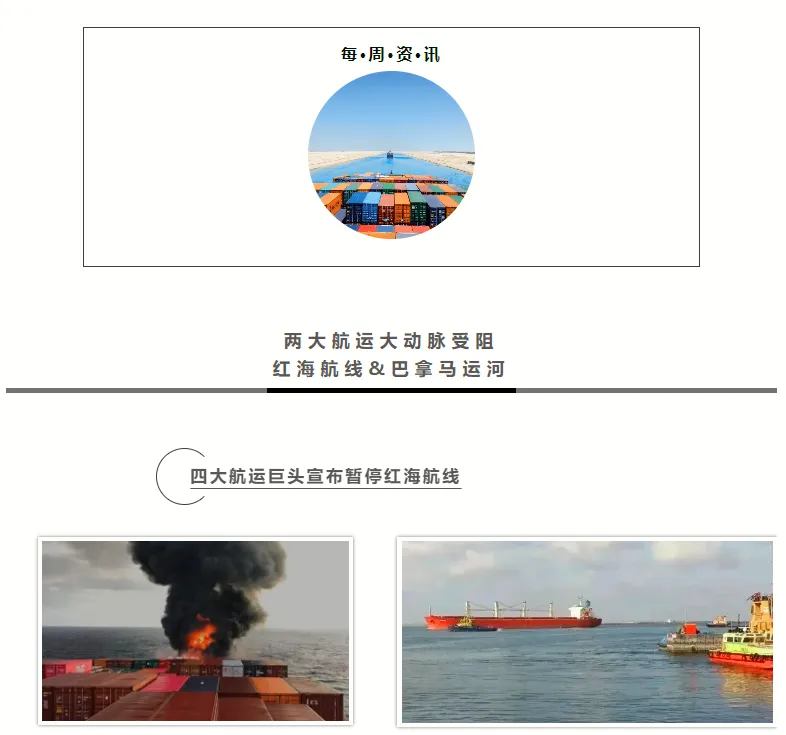 两大航运大动脉受阻，红海航线&巴拿马运河