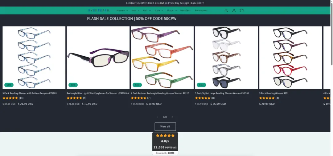 出海品牌 Eyekeeper 如何打造高分眼镜垂类新站？