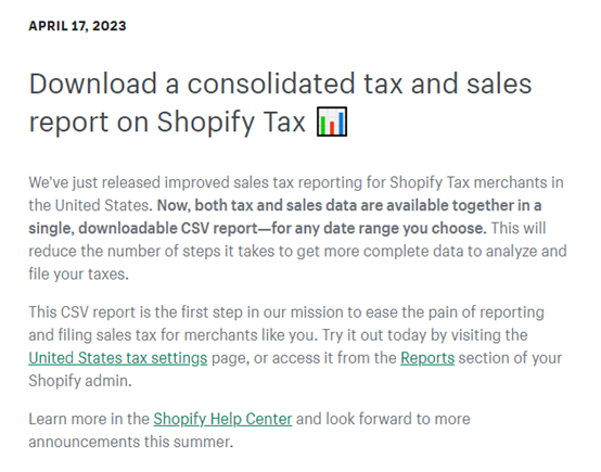 要简化税务申报？Shopify Tax新升级助您解决申报“老大难”！