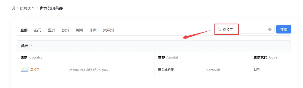 世界各国首都查询工具：带你掌握各国首都信息！