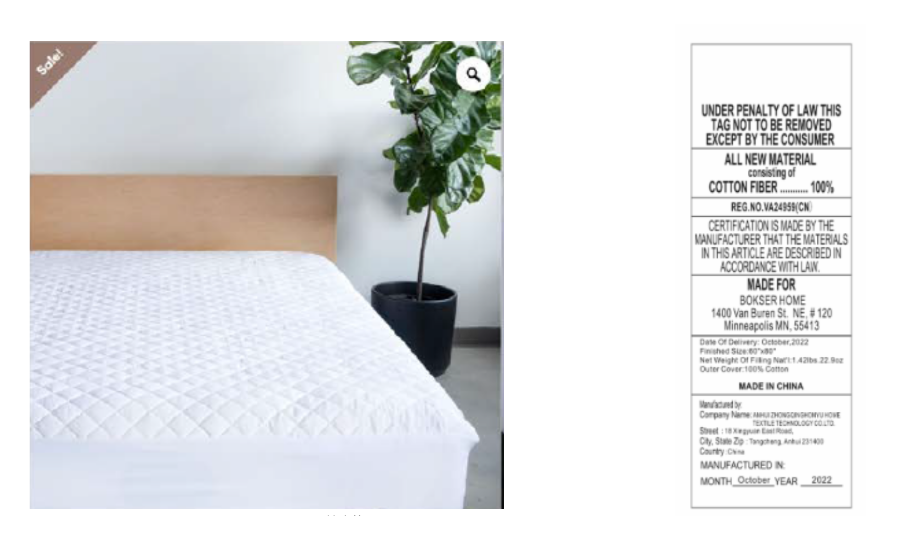 美国对中国产床垫实施召回，涉及数量2300个