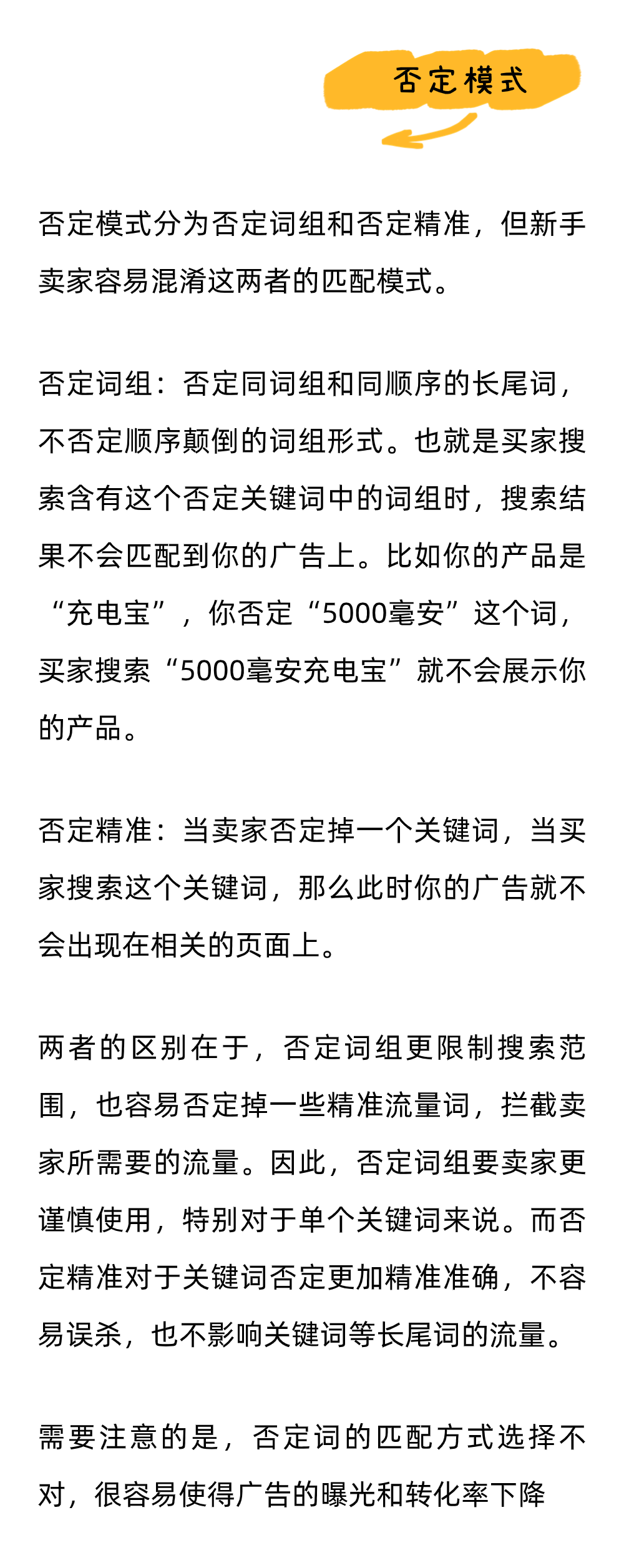 一文教你在亚马逊上如何正确否词，减少非必要的广告花费！