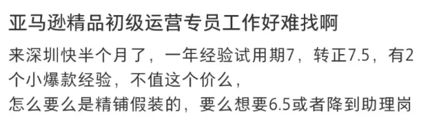 2024就业环境极度紧张,亚马逊运营找不到工作!