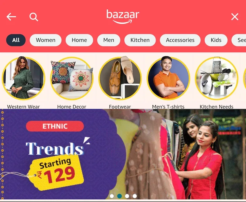 亚马逊在印度推出低价电商平台Bazaar！