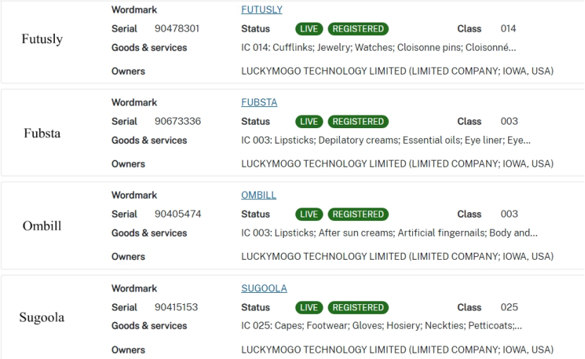 Luckymogo Technology Limited, Ltd. 商标案件：2024-cv-02163，0赔偿撤诉！