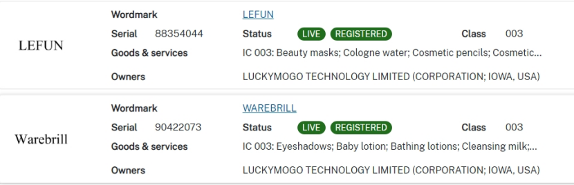 Luckymogo Technology Limited, Ltd. 商标案件：2024-cv-02163，0赔偿撤诉！