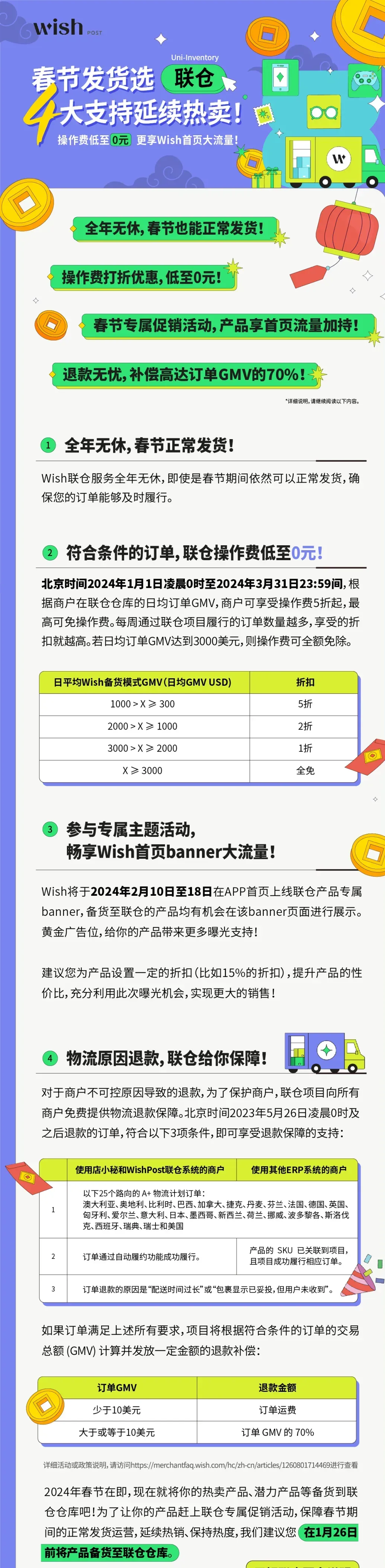 Wish的春节安排发布啦!“假期设置”模式有重大更新!