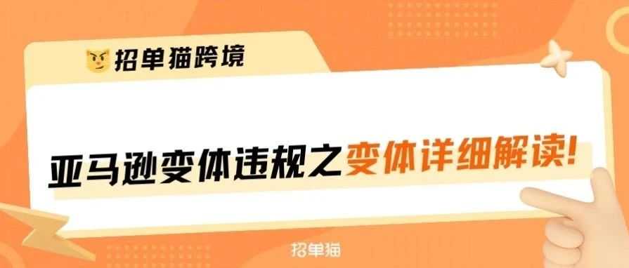 亚马逊变体违规被封？带你弄清变体那些事儿！