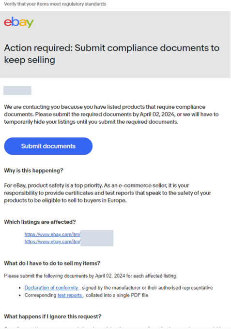 eBay CE认证审查通知已送达，请火速提交所需文件!一站式解答常见疑惑