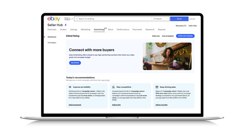 eBay改进广告平台，推出全新仪表板助力卖家增长