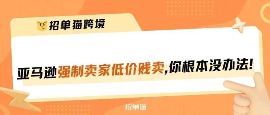 大促前的产品低价适配机制，吓坏众多亚马逊卖家！