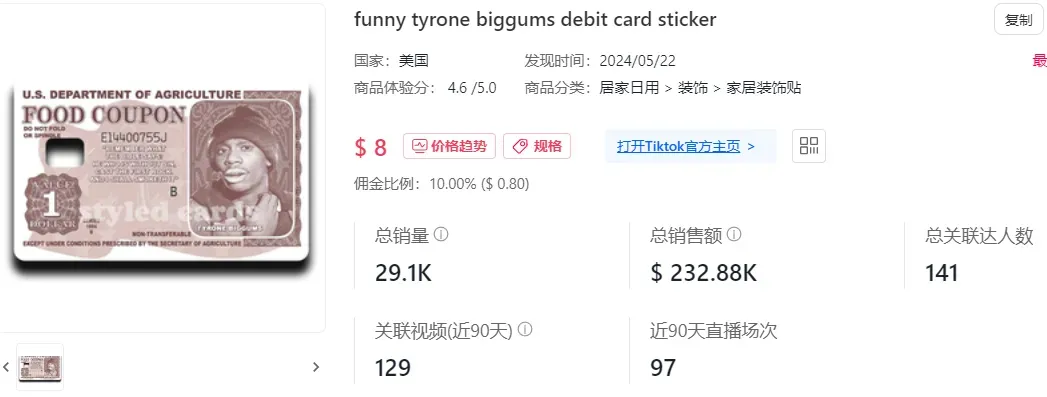 日销9.52万件！全托管小店爆量登榜 | TikTok美国小店周榜
