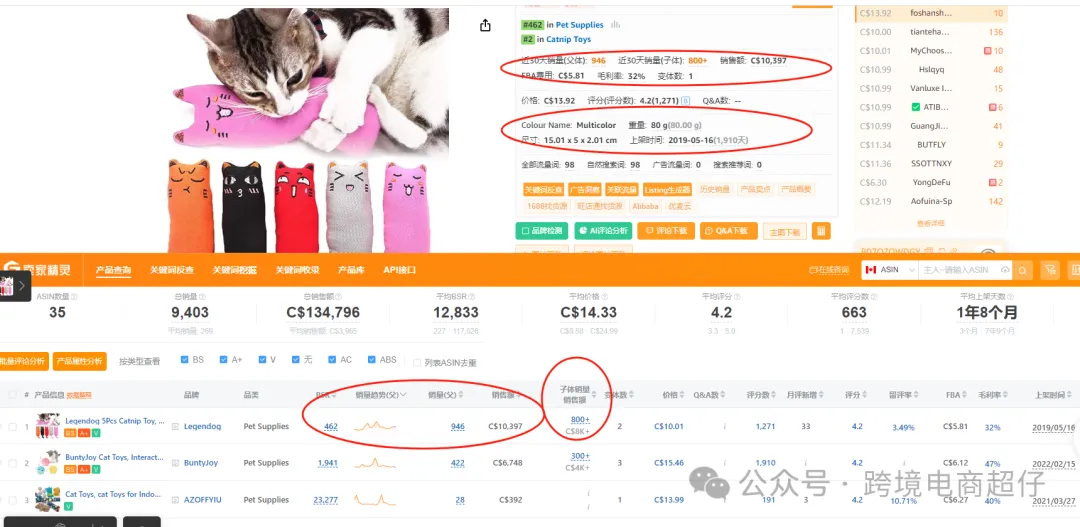 2024.08.07亚马逊选品推荐(仅供参考):狗狗玩具毛绒