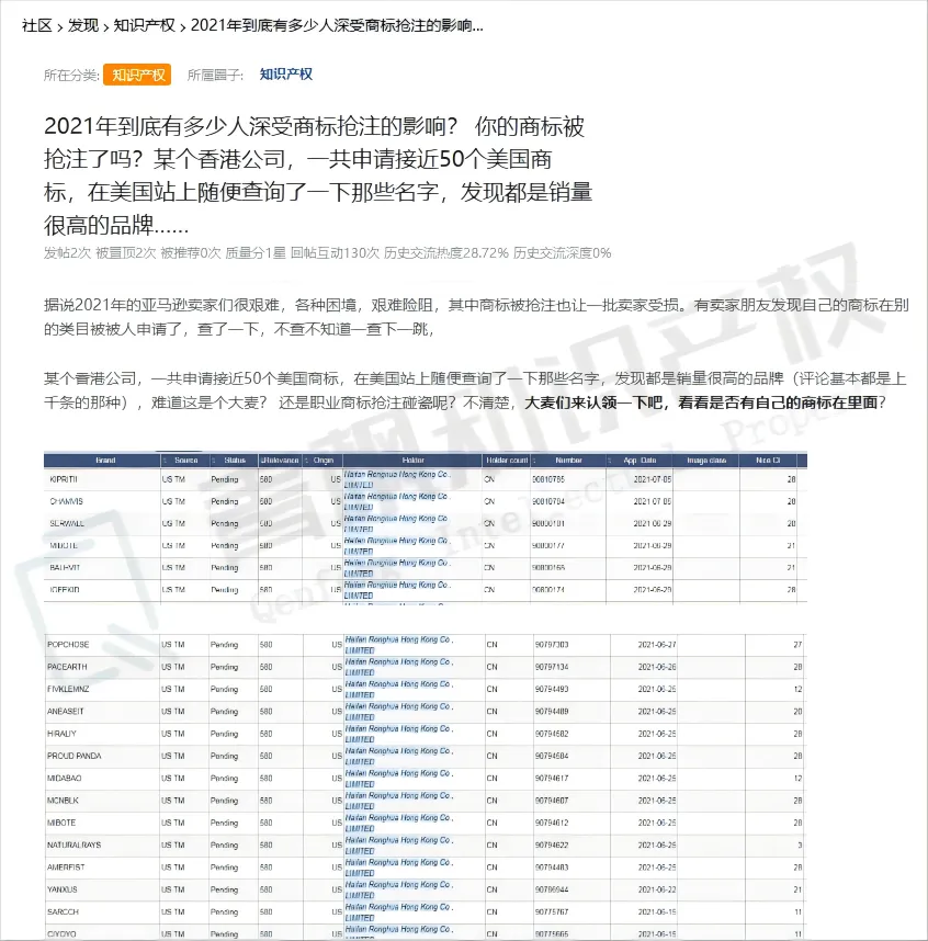 背刺！有人通过抢注知识产权，再用TRO捞钱？！