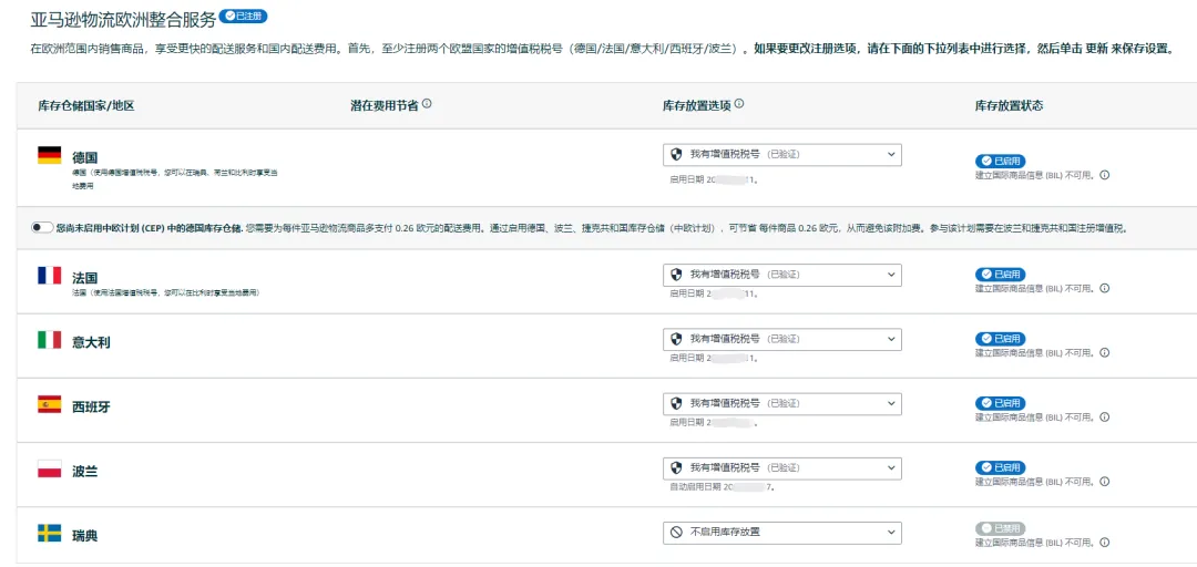 @亚马逊欧洲站卖家!缺少/无法验证VAT增值税登记信息,销售权限可能受到限制