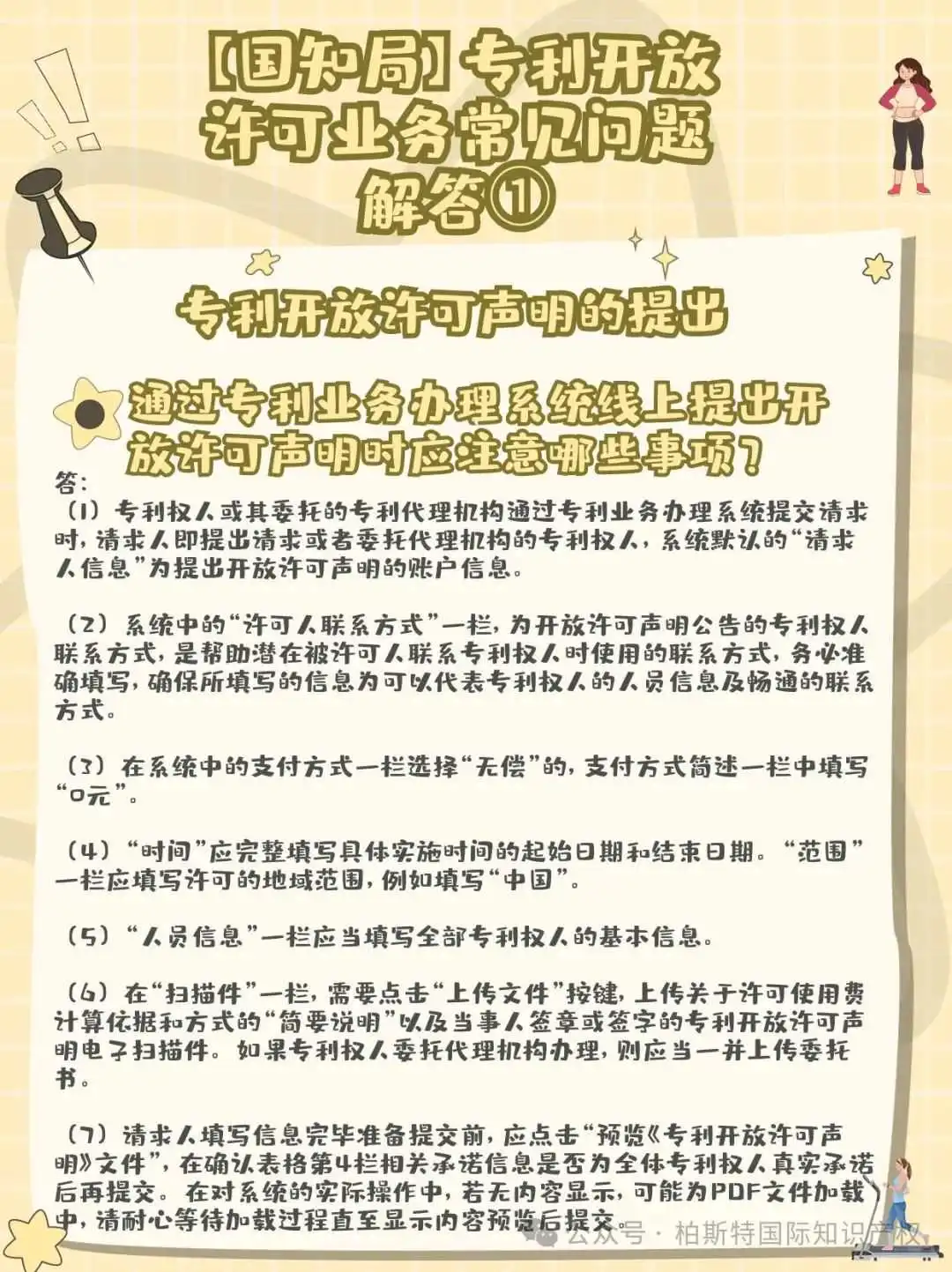 【国知局】专利开放许可业务常见问题解答①丨专利开放许可声明的提出