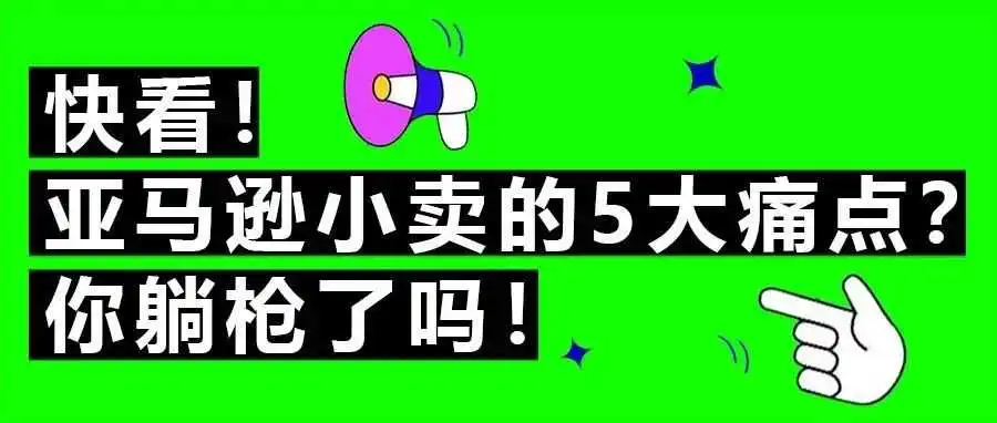 被这5大痛点虐哭过的亚马逊卖家,小卖入场该如何“保平安”?