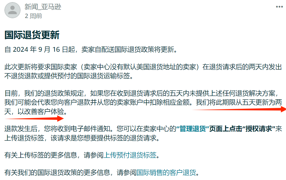亚马逊【发货退货政策】有变动：发货快了挨罚，退货慢了退款!
