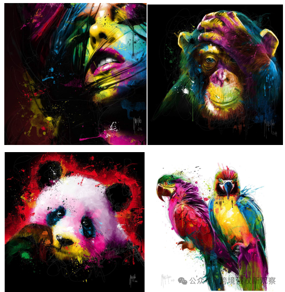 Patrice Murciano 已委托 Keith律所对彩色涂鸦风格作品进行版权维权！