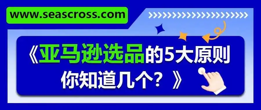 亚马逊选品的5大原则,你知道几个?