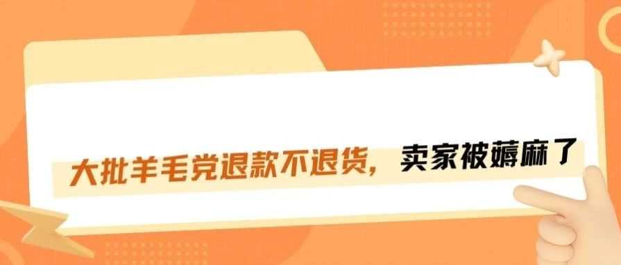 亚马逊退货不退款，大批卖家被薅羊毛！