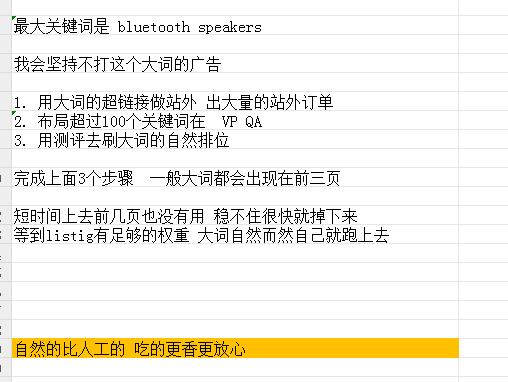 亚马逊广告投放实操表格