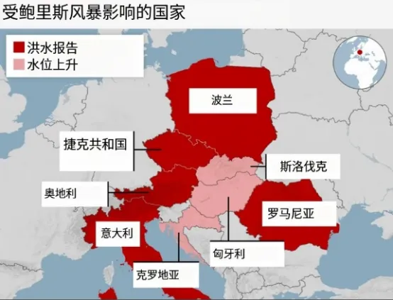 中东欧爆发洪灾,卡航、铁路大面积延误,全球最大货代发出紧急通知!