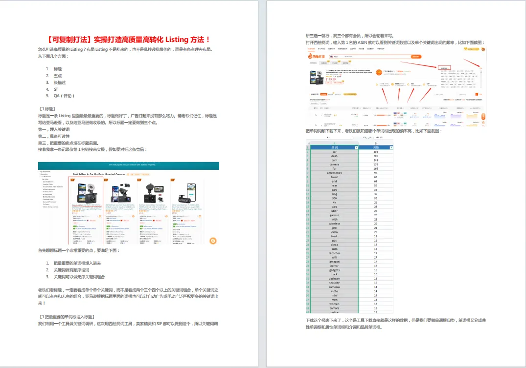 亚马逊 Listing 打造秘籍：高质量高转化的实操方法！