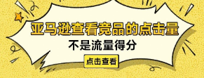 不是流量得分，亚马逊这个地方可以查看竞品的点击量！