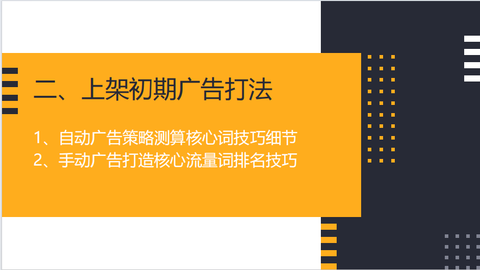 亚马逊不同推广时期的站内CPC广告实战打法（共50页）