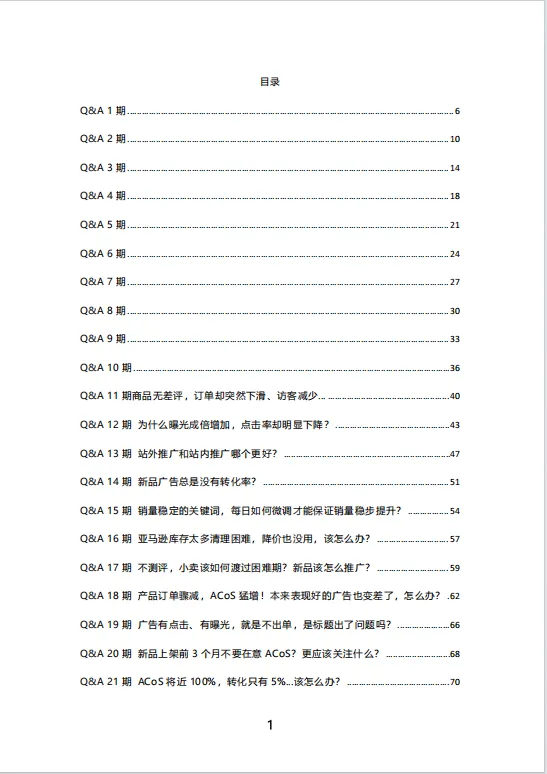 亚马逊广告—热门问答101合集