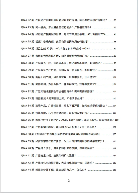 亚马逊广告—热门问答101合集