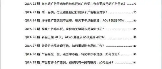 亚马逊广告—热门问答101合集