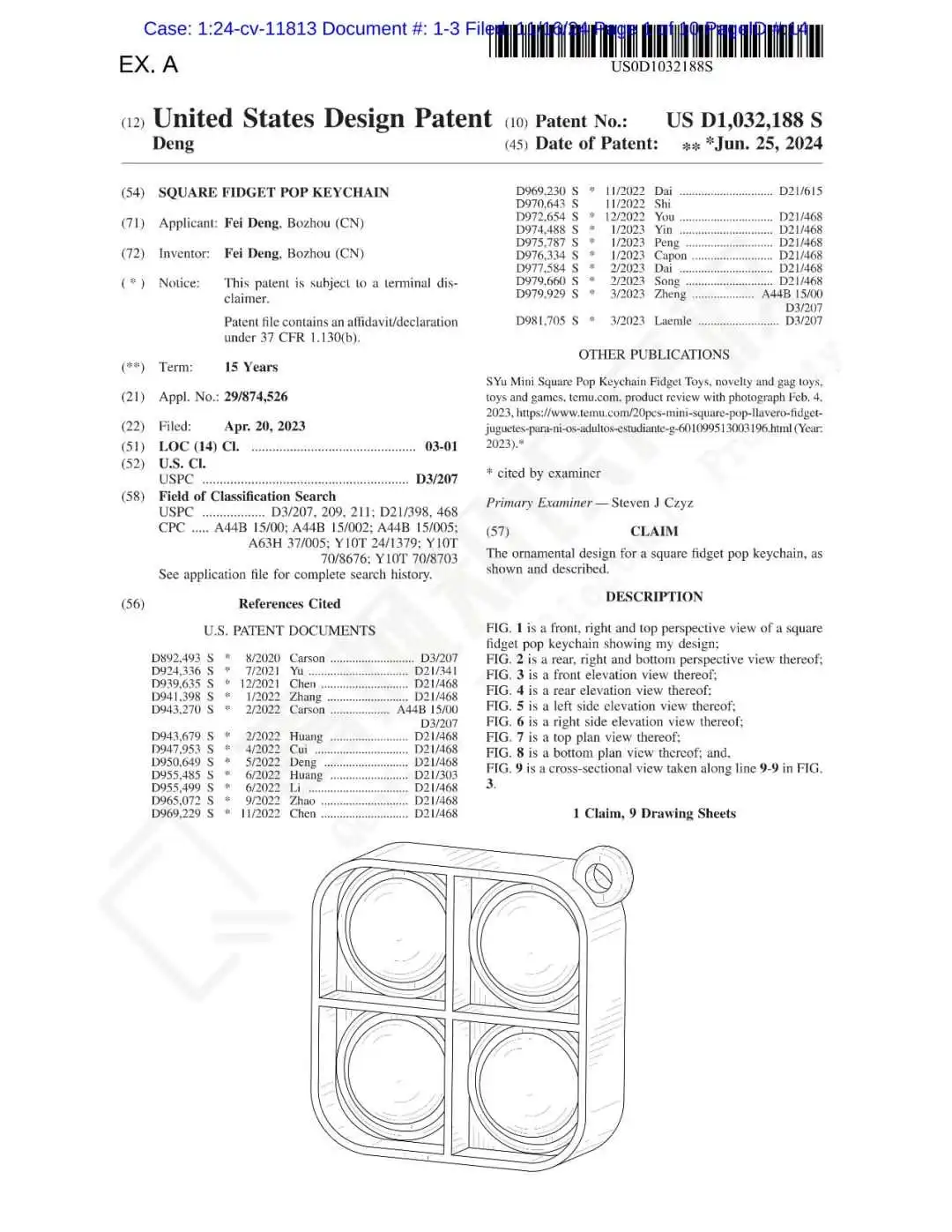 月销1k+的方形硅胶钥匙扣荣登选品黑名单!(按摩仪、RV保护器发起专利维权)
