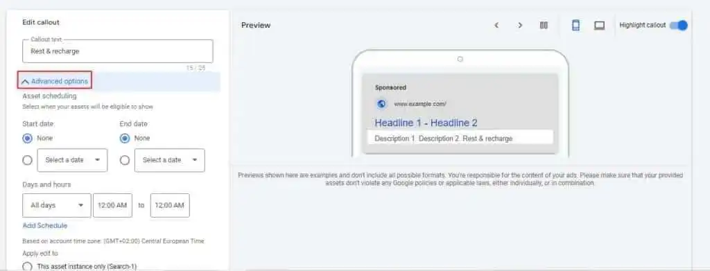 如何使用 Google Ads 宣传信息