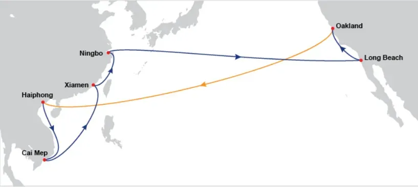 跨境物流中美主要港口有哪些？航线都有什么？