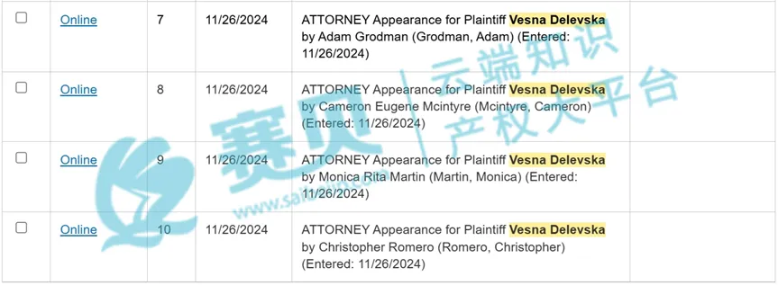【24-cv-12185】Vesna Delevska版权画TRO维权，这几张图片请勿使用！未开始冻结账户资金！
