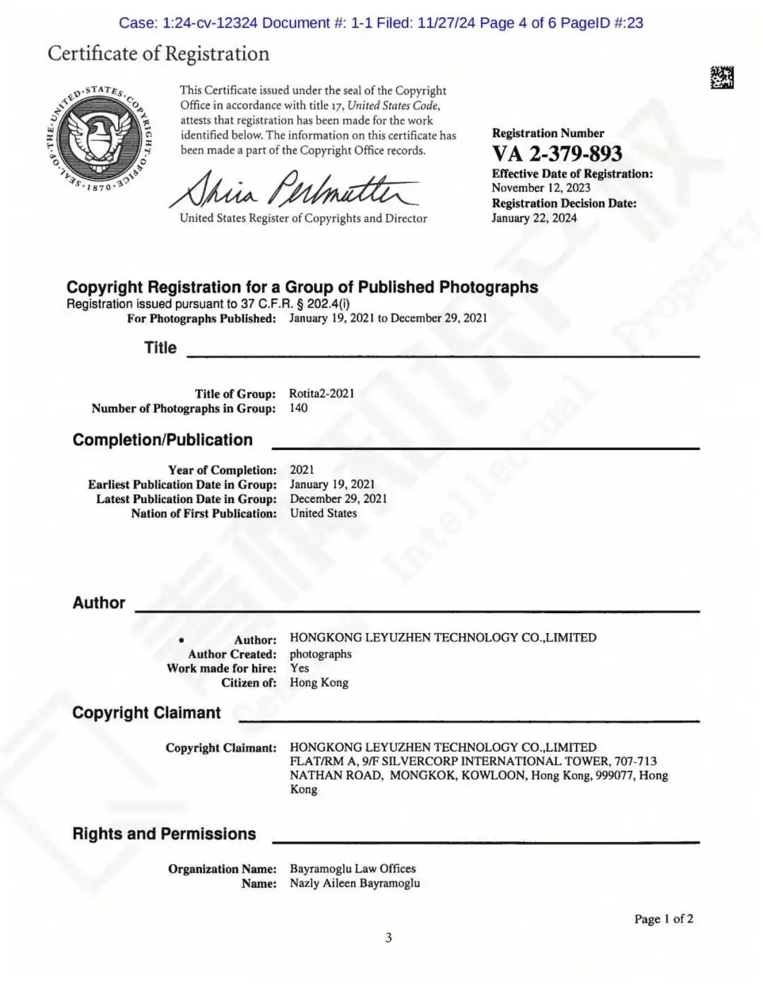 ROTITA女装再次起诉temu卖家,被告店铺链接已公开!